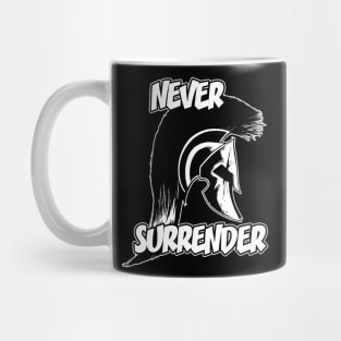 Spartan Law - Never Surrender Mug